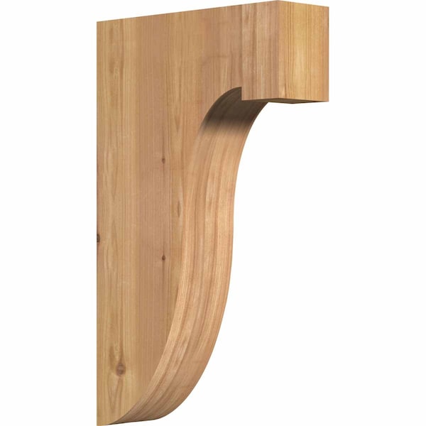 Ekena Millwork Del Monte Smooth Corbel, Western Red Cedar, 3 1/2"W x 12"D x 20"H COR04X12X20DEL00SWR - main